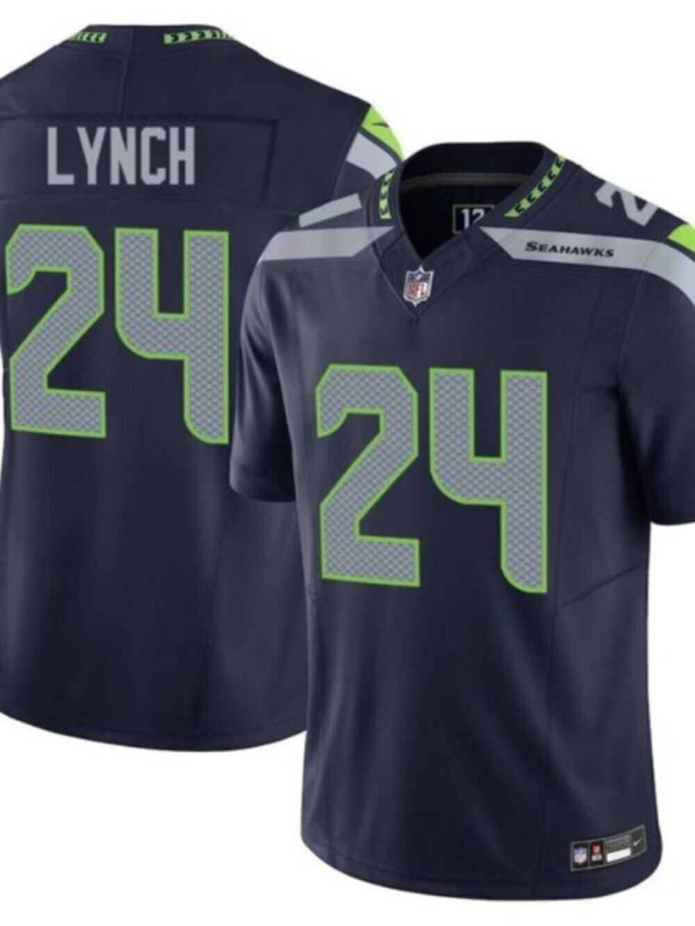 Mens or Youths Select Marshawn Lynch Navy Stitched Jersey Vapor